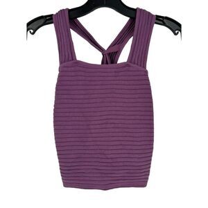 Moussy Revolve Womens ‎ Purple Tank Crop Top Size 1 Small